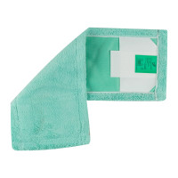 Плоский моп NV микрофибра, 40 см, зеленый, крепление карман и ухо MF-M-40-G/C