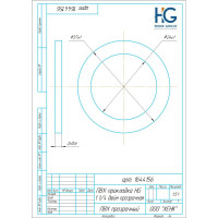 ПВХ-прокладка HG 1 1/4 дюйма, прозрачная, 10 шт 1646150