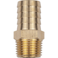 Разъем 1/2" внешняя резьба - "елочка" 17мм, латунь, в блистере AV Steel AV-700319B