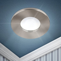 Встраиваемый влагозащищенный светильник ЭРА WR3 SN MR16/GU5.3, IP44, сатин/никель Б0054366