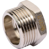 Футорка резьбовая латунная никелированная DOUBLE-LIN Н/В 1" x 1/2" LL6033 (1"x1/2")