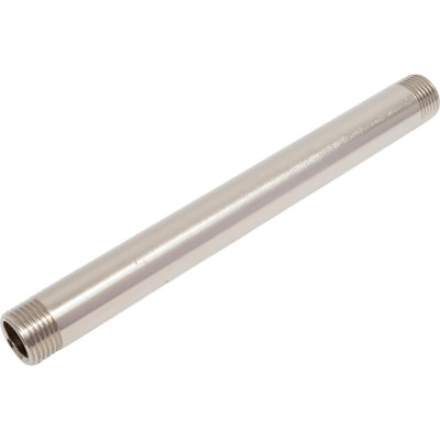 Латунный резьбовой удлинитель DOUBLE-LIN никелированный с наружной резьбой 1/2" - 200мм LL6150(1/2"-200)