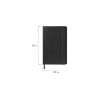 Блокнот BRAUBERG ULTRA А5 130x210 мм, балакрон, 80 г/м2, 96 листов, в точку, черный 113040