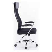 Офисное кресло BRABIX Flight EX-540, хром, ткань TW, сетка, черное 532515