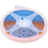 Лента светодиодная General Lighting Systems GLS-COB-320-8-24-IP20-P, 5 метров, 8Вт/м, 24В, 8мм, 320 диодов/м, 900Лм/м, IP20, розовый 502311