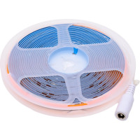 Лента светодиодная General Lighting Systems GLS-COB-320-8-24-IP20-P, 5 метров, 8Вт/м, 24В, 8мм, 320 диодов/м, 900Лм/м, IP20, розовый 502311