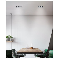 Встраиваемый потолочный светильник RITTER Artin, 2хGU5.3, 175х94х25мм, алюминий, черный 51426 8