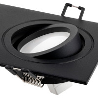 Встраиваемый потолочный светильник RITTER Artin, 2хGU5.3, 175х94х25мм, алюминий, черный 51426 8