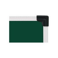 Магнитно-меловая доска BoardSYS 1 элементная белый профиль черный уголок 100x120 10МБЧ120