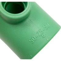 Переходной тройник Banninger полипропиленовый, зеленый, 50x25x50 мм 7521100711