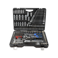 Набор инструментов Forsage 216пр. 1/4", 3/8", 1/2" 6гр. 4-32мм F-38841/Premium/(16625)