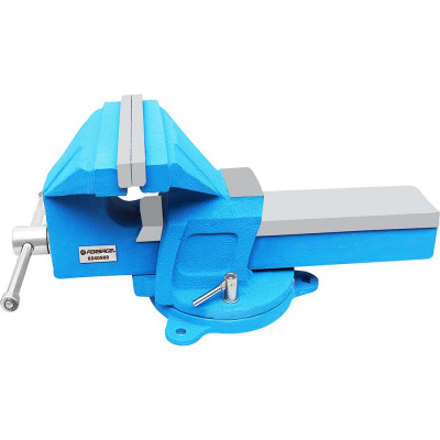 Усиленные поворотные тиски с наковальней Forsage стальные, 8", 200 мм F-6540908(18540)