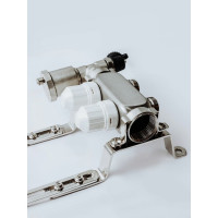 Коллекторная группа с расходомерами Grosetto 1"x3/4" 2 выхода, нержавеющая сталь, 10 бар 2042989 Gr-2 AVR