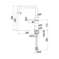Смеситель для кухни Nobili VELIS VE125134CR 00000106708