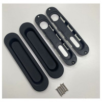 Ручка на раздвижные двери VETTORE L 010 MBP чёрный матовый 20487