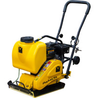 Бензиновая виброплита Masalta Dinking DK168, 6,5 л.с., 62 кг, бак, колеса, рама, коврик, MSR60-2 ВИБ172