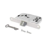 Защёлка с фиксатором Аллюр 2014 WW белый, для финских дверей 14363