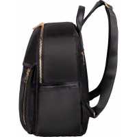 Женский рюкзак BRAUBERG PODIUM, нейлон, черный, 30x26x12см, 270814