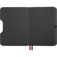 Блокнот BRAUBERG А5, 162x218мм, NOTE, под кожу, софт-тач, с резинкой, 80л, клетка, черный 113437