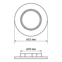 Кольцо для патрона TDM ELECTRIC Е27, термостойкий пластик, белый, Б/Н SQ0335-0164