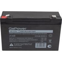 Аккумулятор свинцово-кислотный LA-6120 6V 12Ah GoPower 00-00015322