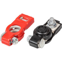 Клеммы АКБ StartVOLT в комплекте латунь в пластиковом изоляторе, болт и гайка SBT 022