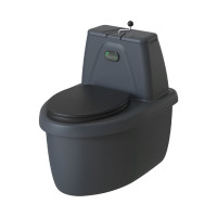 Торфяной туалет Rostok Комфорт графит 2042.0000.008.000
