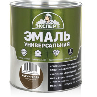 Универсальная алкидная эмаль Эксперт (полуматовая; коричневая; 2,5 кг) 31357