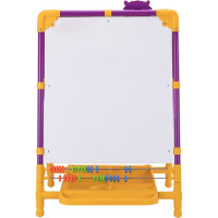 Растущий мольберт для мела/магнитно-маркерный BRAUBERG NIKA KIDS, сиреневый 53x46 см 238050