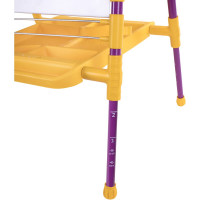 Растущий мольберт для мела/магнитно-маркерный BRAUBERG NIKA KIDS, сиреневый 53x46 см 238050