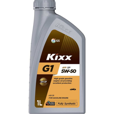 Синтетическое моторное масло KIXX G1 5W-50 API SP 1л L2155AL1E1