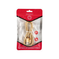 Кабель ENERGY ET-28 USB/MicroUSB, цвет - золотой 104099