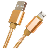Кабель ENERGY ET-28 USB/MicroUSB, цвет - золотой 104099