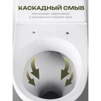 Унитаз-компакт Santeri Прайм (комфорт) белый 1.P206.3.S00.00B.F