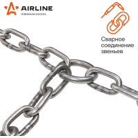 Цепи противоскольжения Airline лесенка, толщина звеньев 5 мм, к-т 2 шт. ADCW005