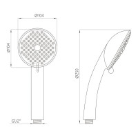 Лейка для душа AV Engineering AVSSS-024