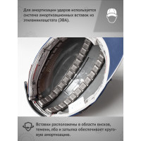 Защитная каскетка Ампаро Легионер темно-синяя 126917