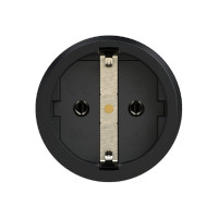 Тройник PCE из твердой резины 16A 250V 2P+E IP44 с подпружиненными крышками и индикацией 253642-sxs