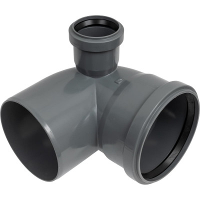 Канализационный отвод КОНТУР РР D110x90 с левым выходом D50 СТАНДАРТ 072404110100