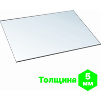 Монолитный поликарбонат 5 мм, 1025x750 мм, прозрачный 2uv Novattro 4604638005480