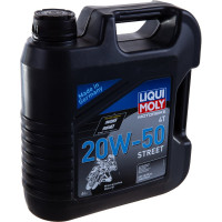 Минеральное моторное масло для 4-тактных мотоциклов 4л 20W-50 LIQUI MOLY Motorbike 4T Street 1696