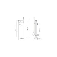 Напольный смеситель для ванны WasserKraft Динкель (Dinkel) 5821