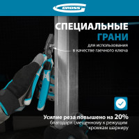 Комбинированные плоскогубцы GROSS 205 мм 16975