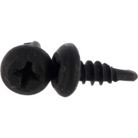 Саморез крепежная техника 3,5x9,5 чёрная полусфера сверло, 1000 шт. 430204 БК