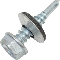 Кровельный саморез крепежная техника цинк 6.3х25 мм, 150 шт 431216 БК