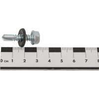 Кровельный саморез крепежная техника цинк 6.3х25 мм, 150 шт 431216 БК