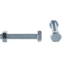 Болт с ш/г полная резьба DIN 933 Качественный КРЕПЕЖ набор 6х35 65 шт 0301013 КЧ