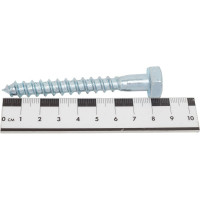 Шуруп с шестигранной головкой Качественный КРЕПЕЖ 10х80, 30 шт. 0500575 КЧ