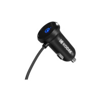 Автомобильное зарядное устройство с Micro USB KODAK кабель 1.2м Quick Charge, 3А, 12-24В UC104