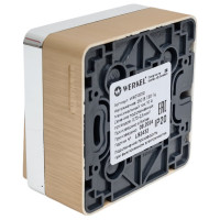 Одноклавишный выключатель WERKEL Gallant шампань рифленый W5010010 a051039